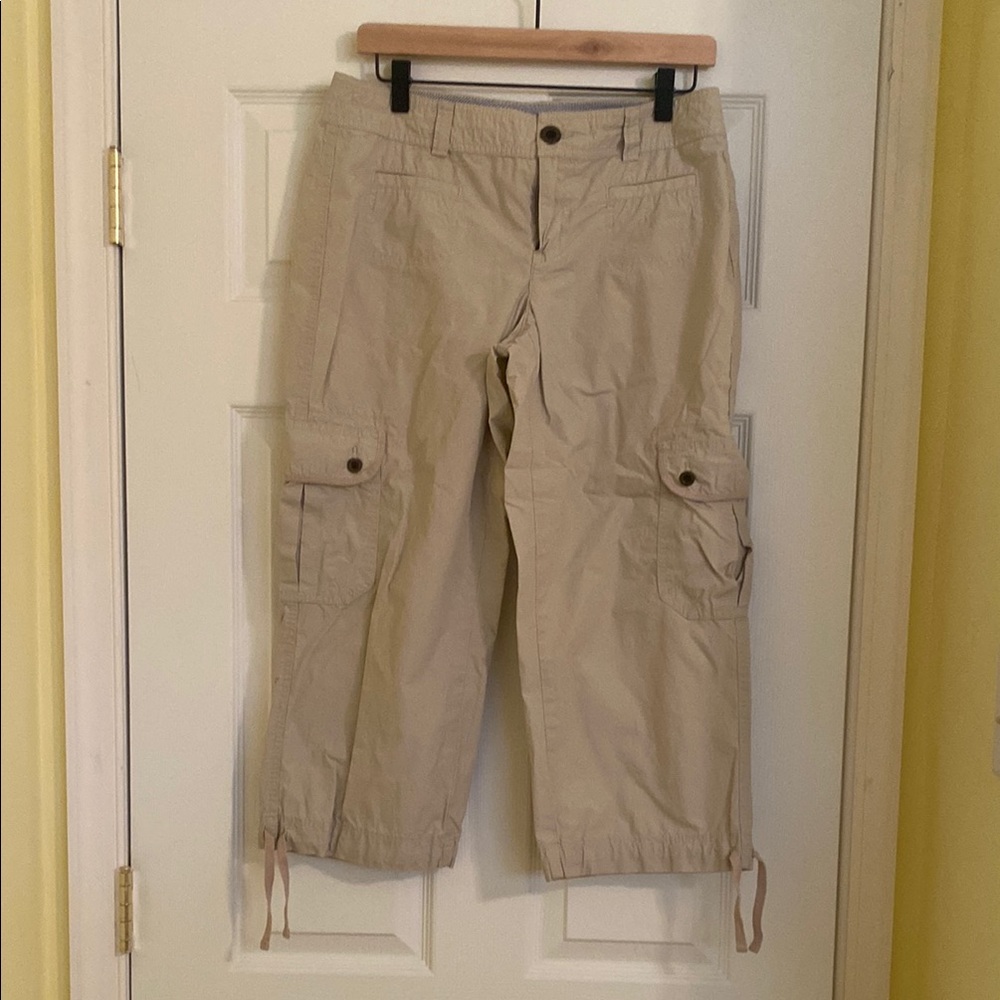 Tommy Hilfiger Tan Cargo Capris